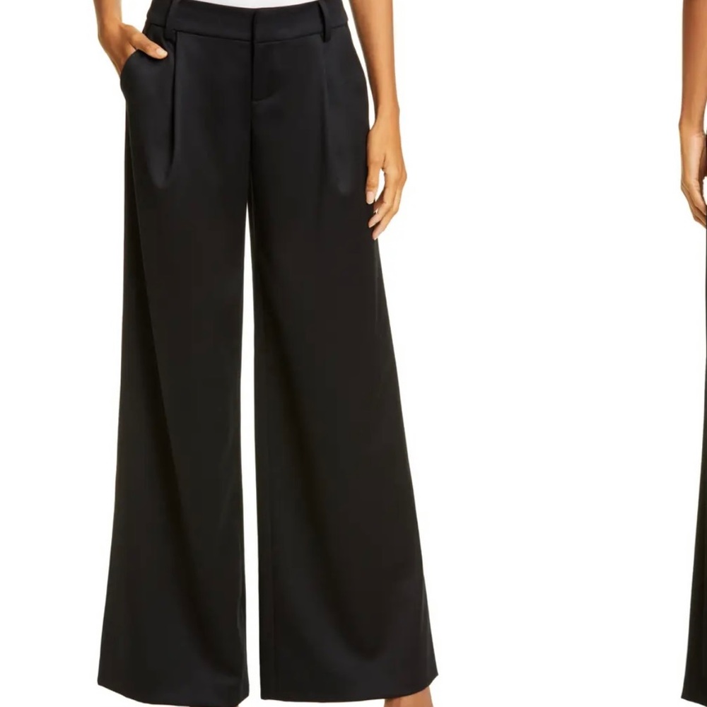 Alice + Olivia High-Waist Wide Leg Pants